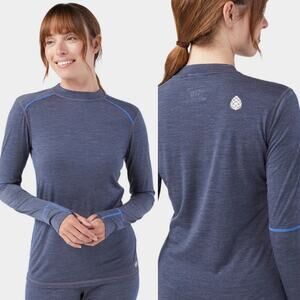 Stio Women's Basis PeakWool Lightweight Crew LS Base Layer Top Size Small New